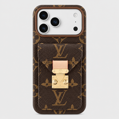 Women's Fashion Lock Card Holder Phone Case for iPhone