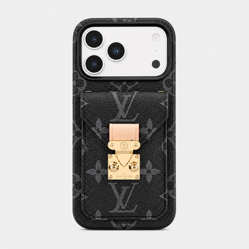 Women's Fashion Lock Card Holder Phone Case for iPhone