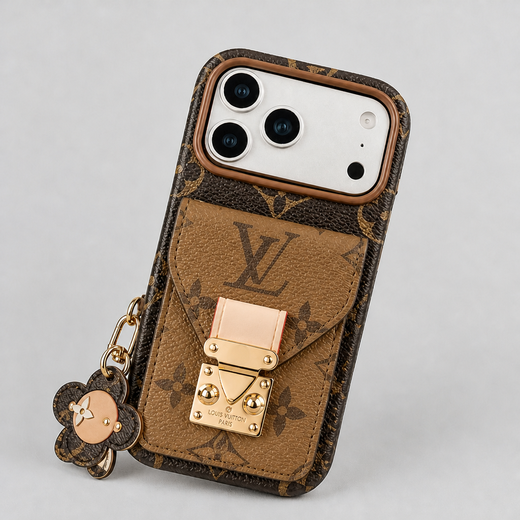 Women's Fashion Lock Card Holder Phone Case for iPhone — view 7