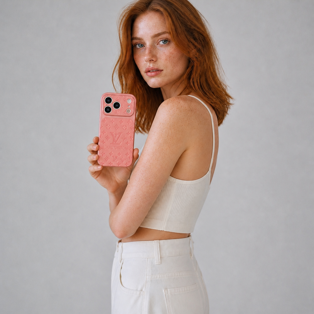 Women's Embossed Lambskin Pattern Phone Case for iPhone — view 3