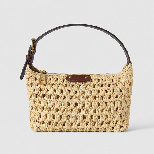 Woven Basket Zip Tote