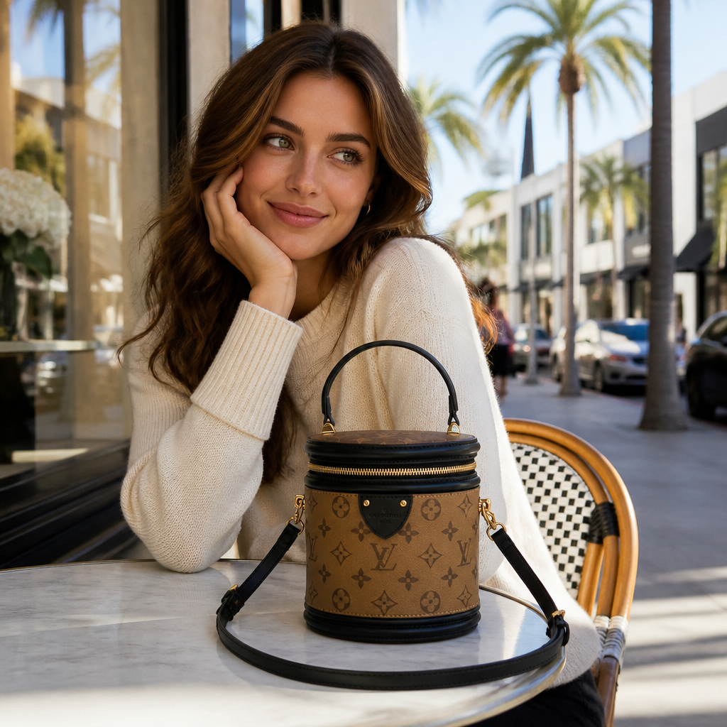 Cylindrical Zip Bucket Crossbody — view 6