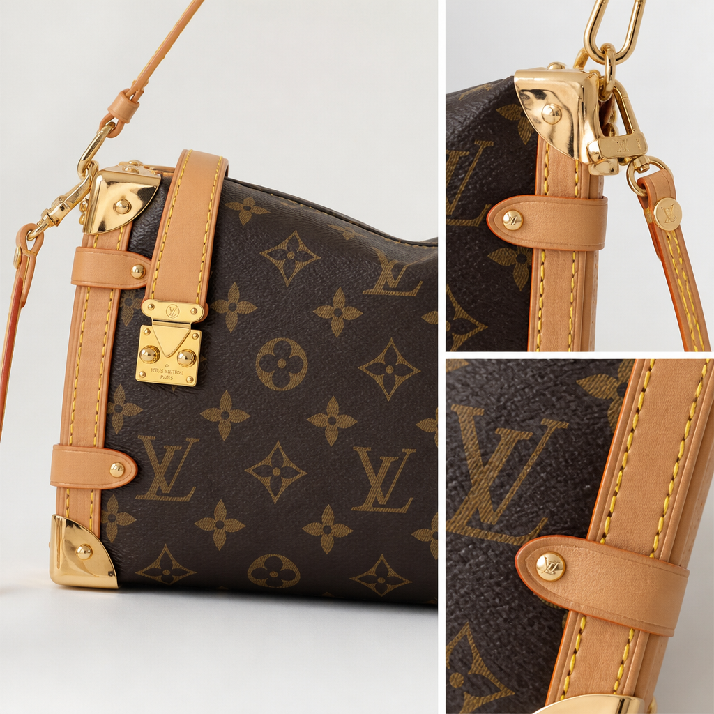 Asymmetric Lock-Detail Zip Shoulder Bag — view 3