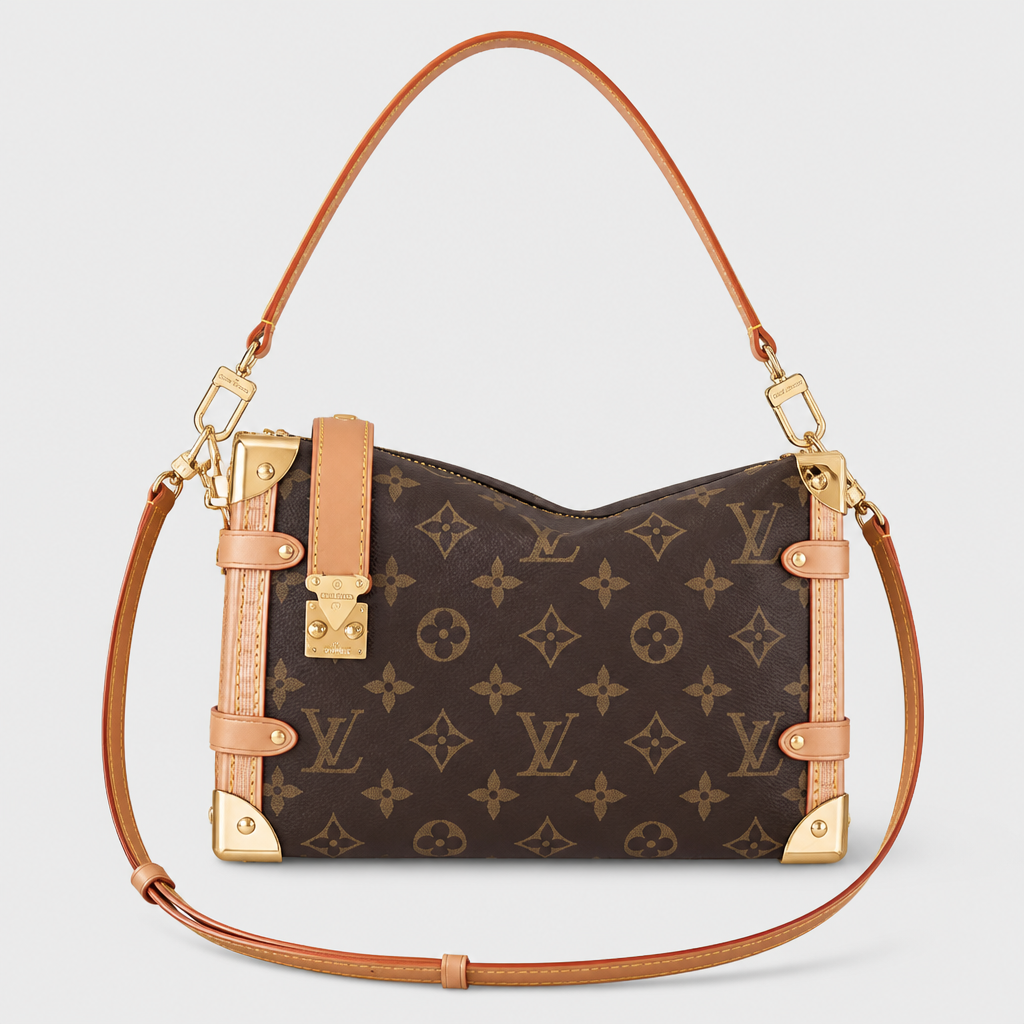 Asymmetric Lock-Detail Zip Shoulder Bag — view 1