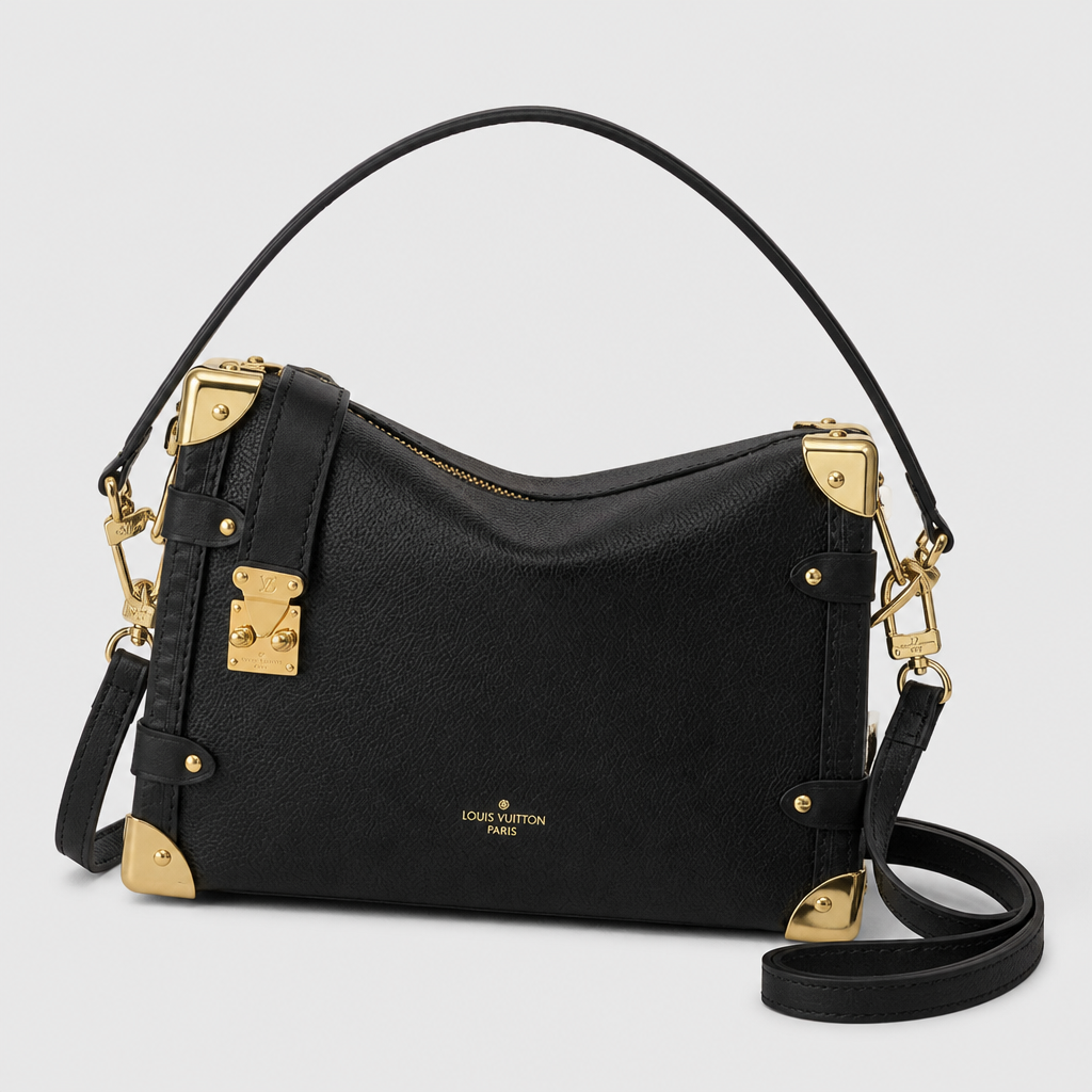 Asymmetric Lock-Detail Zip Shoulder Bag — view 9