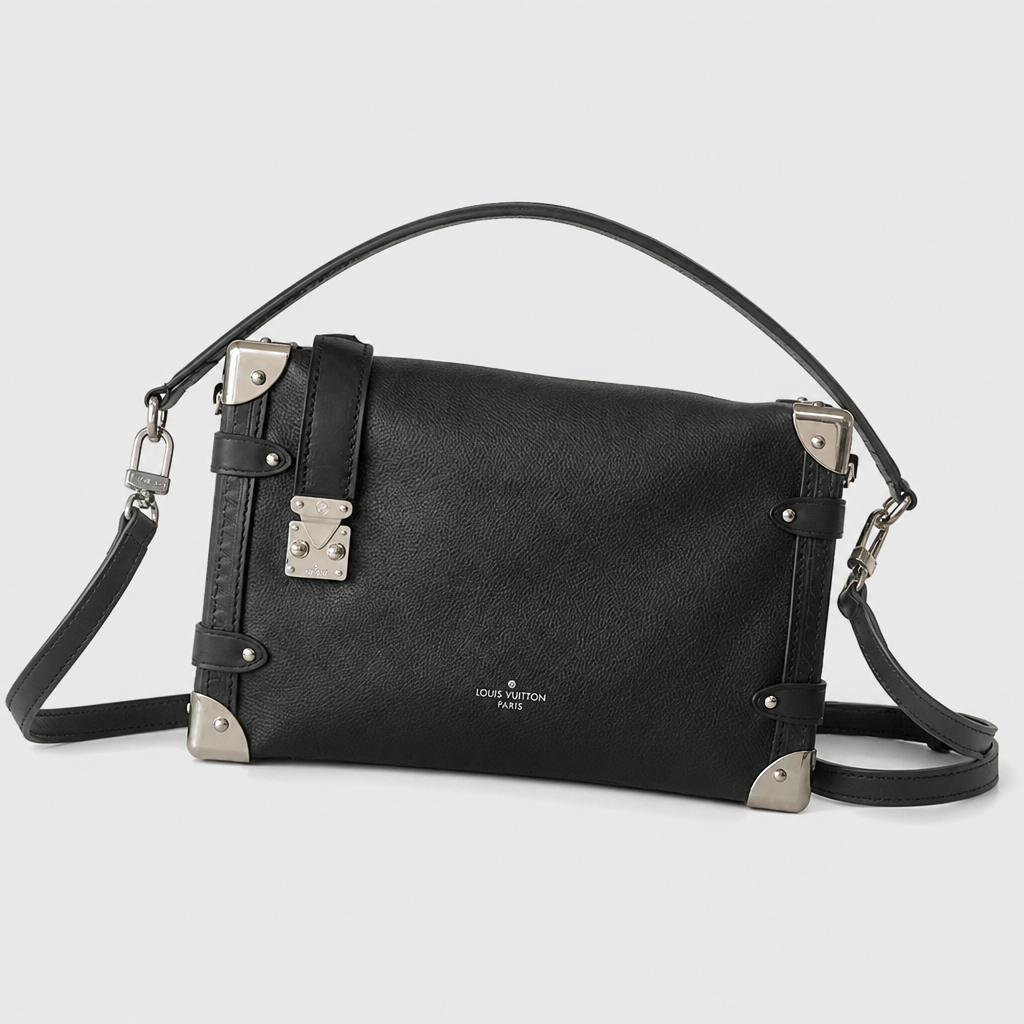 Asymmetric Lock-Detail Zip Shoulder Bag — view 10