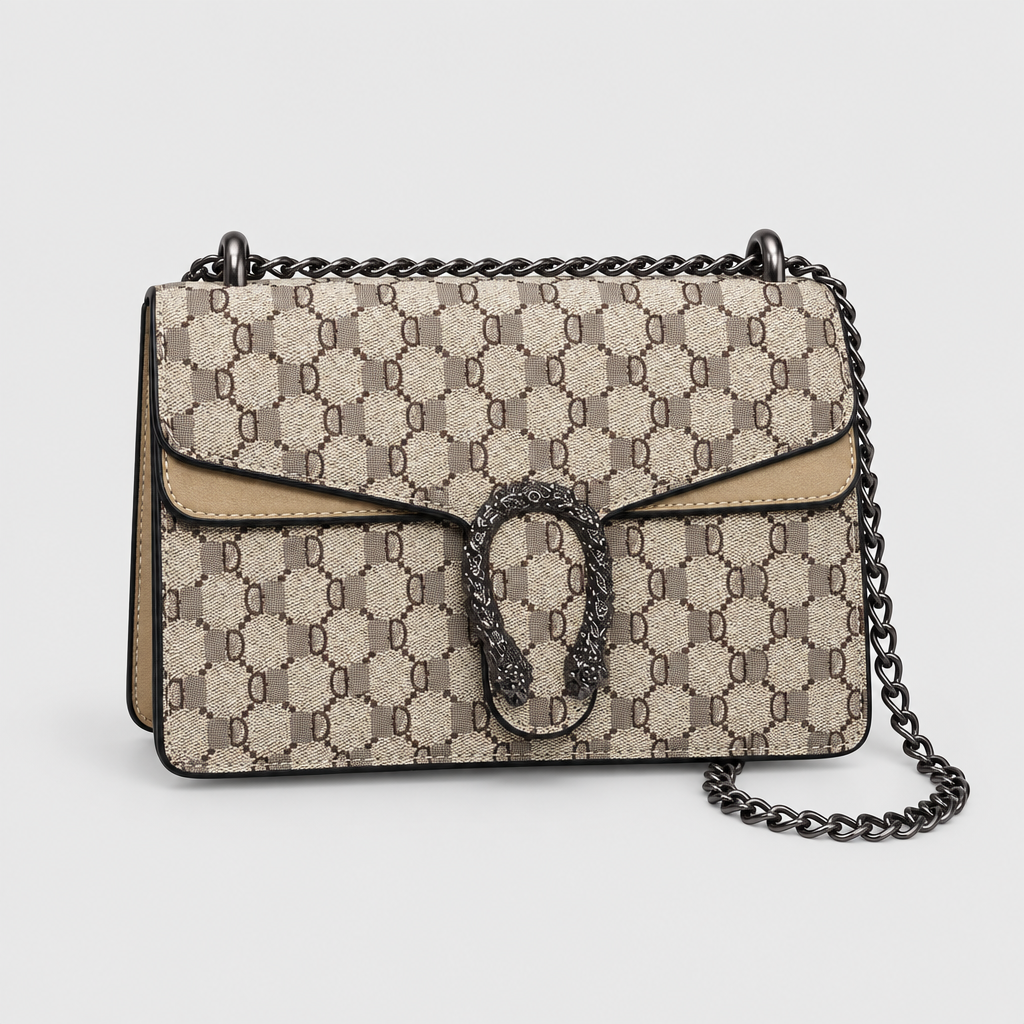 Retro Quilted Chain Crossbody Bag — view 3
