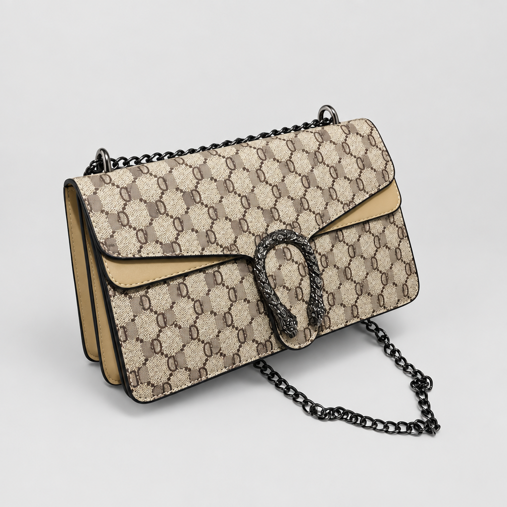 Retro Quilted Chain Crossbody Bag — view 1