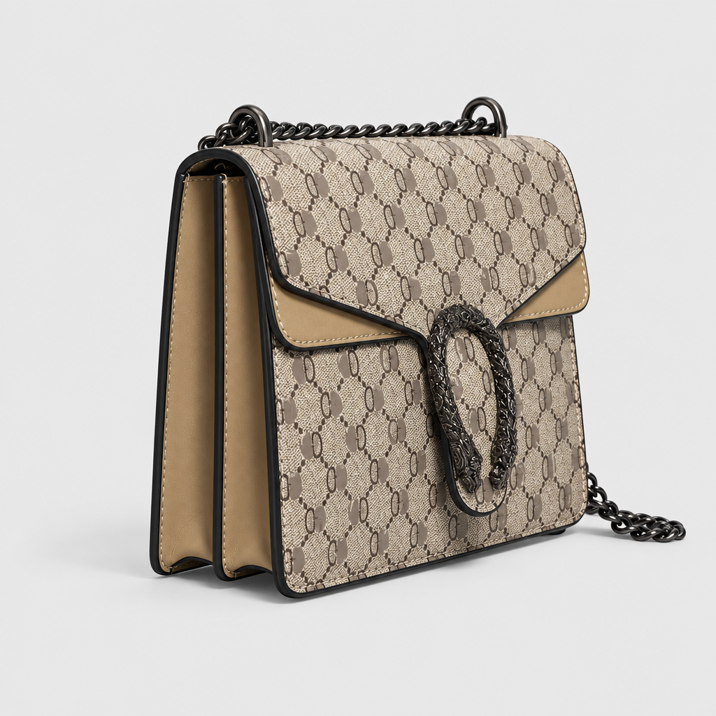 Retro Quilted Chain Crossbody Bag — view 4