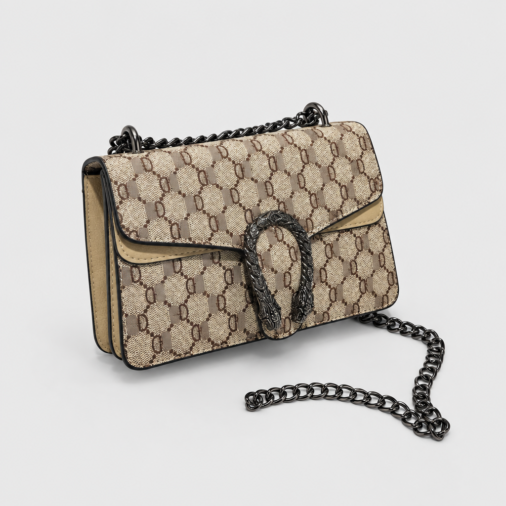 Retro Quilted Chain Crossbody Bag — view 12