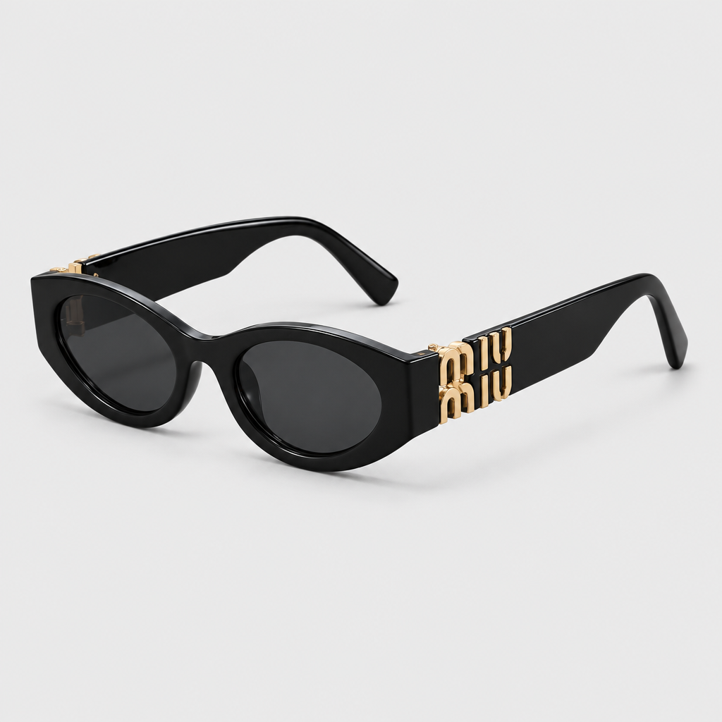 Letter-Detail Cat-Eye Sunglasses — view 3
