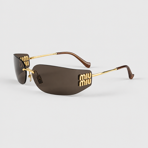Unisex Rimless Alloy Sunglasses