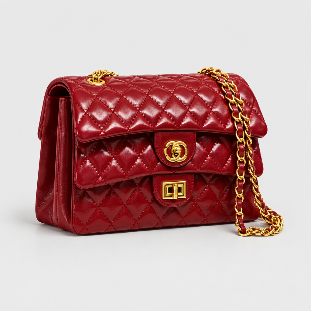 Retro Diamond Quilted Chain Shoulder Bag — view 4