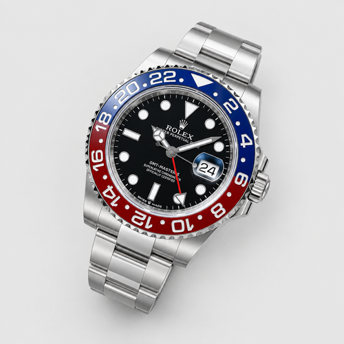 Two-Color-Bezel Bracelet Watch
