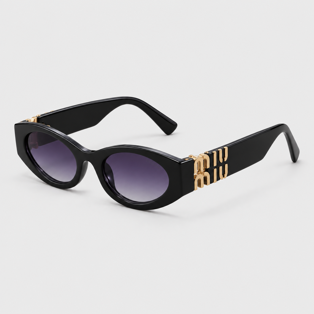Letter-Detail Cat-Eye Sunglasses — view 8