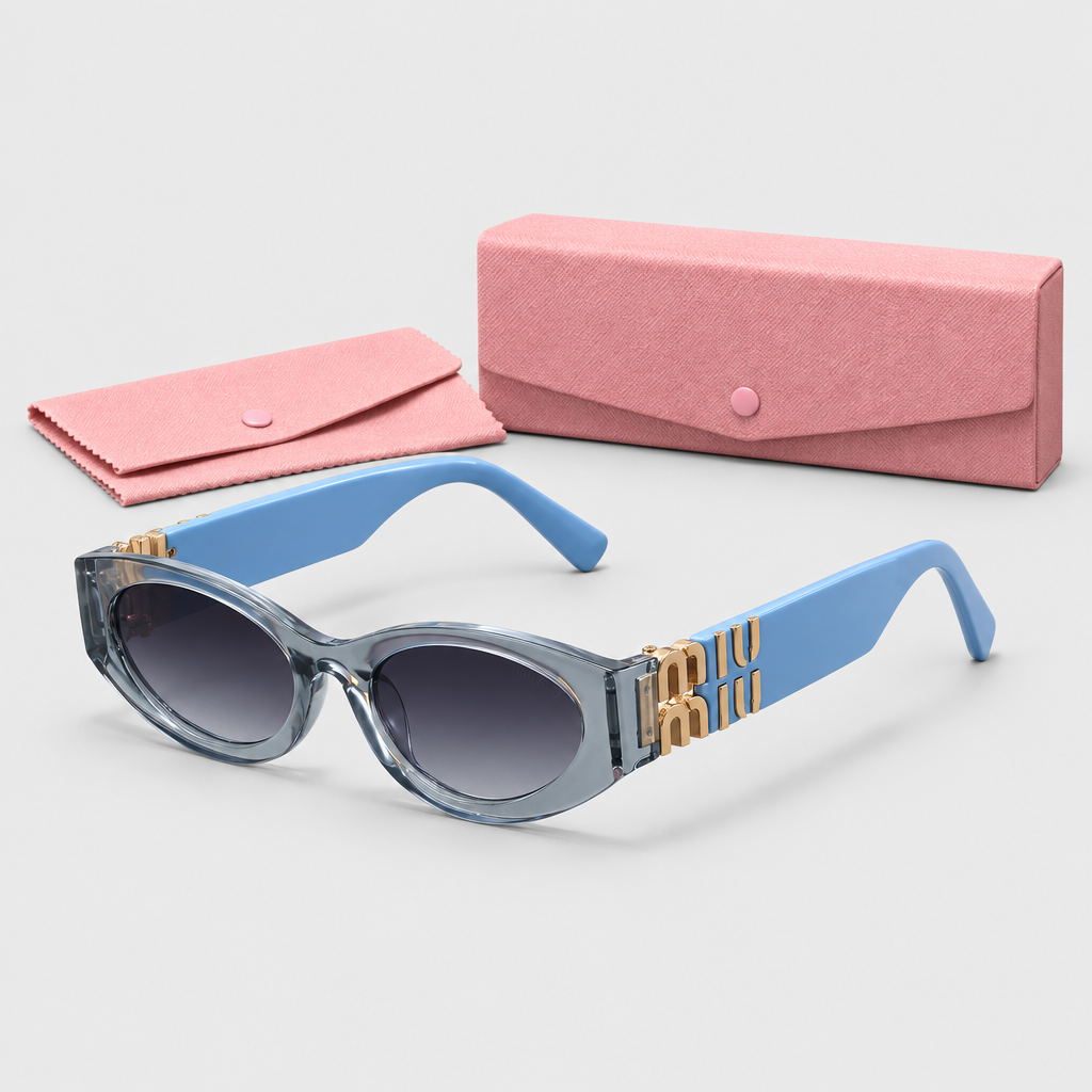 Letter-Detail Cat-Eye Sunglasses — view 17