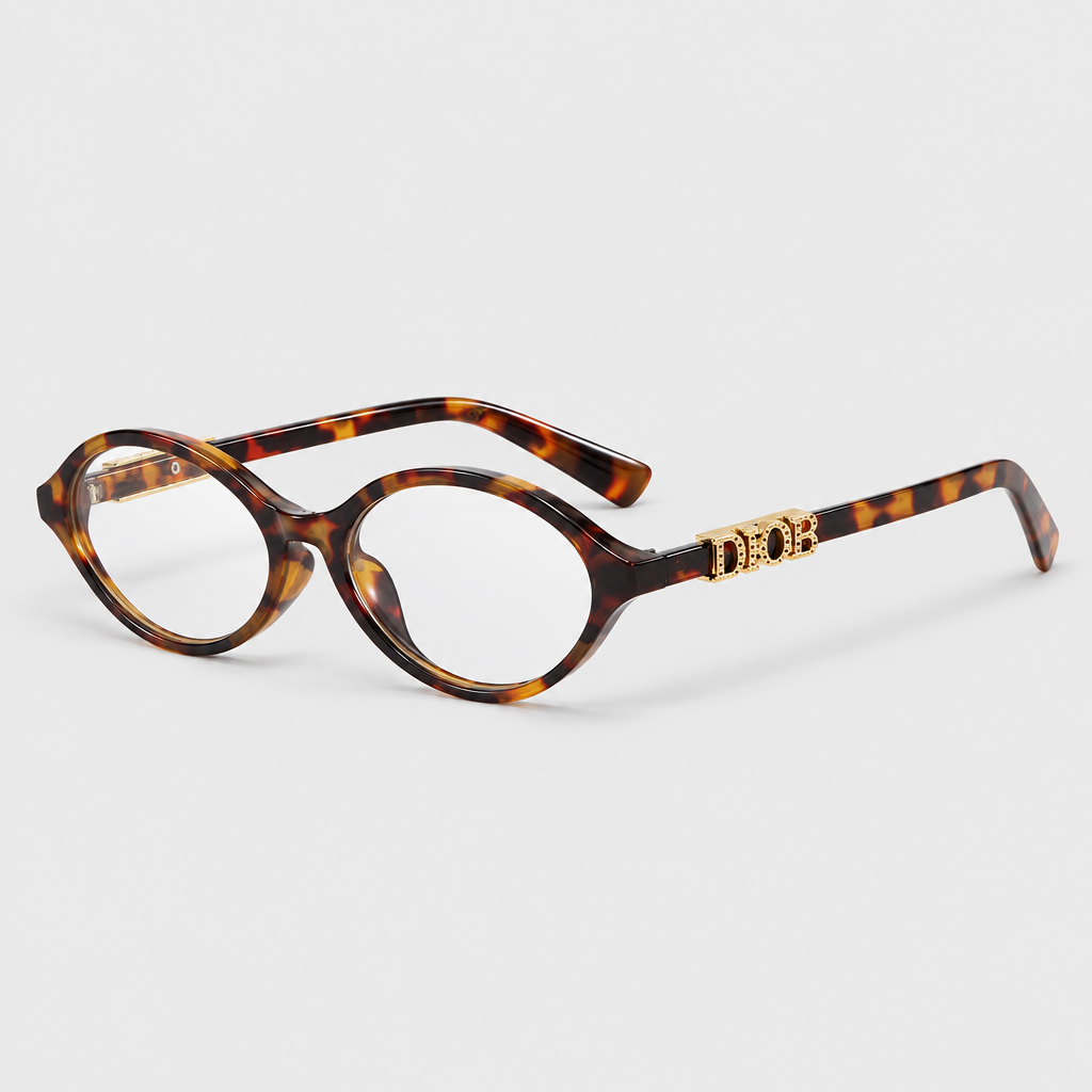 Letter-Temple Cat-Eye Sunglasses — view 8