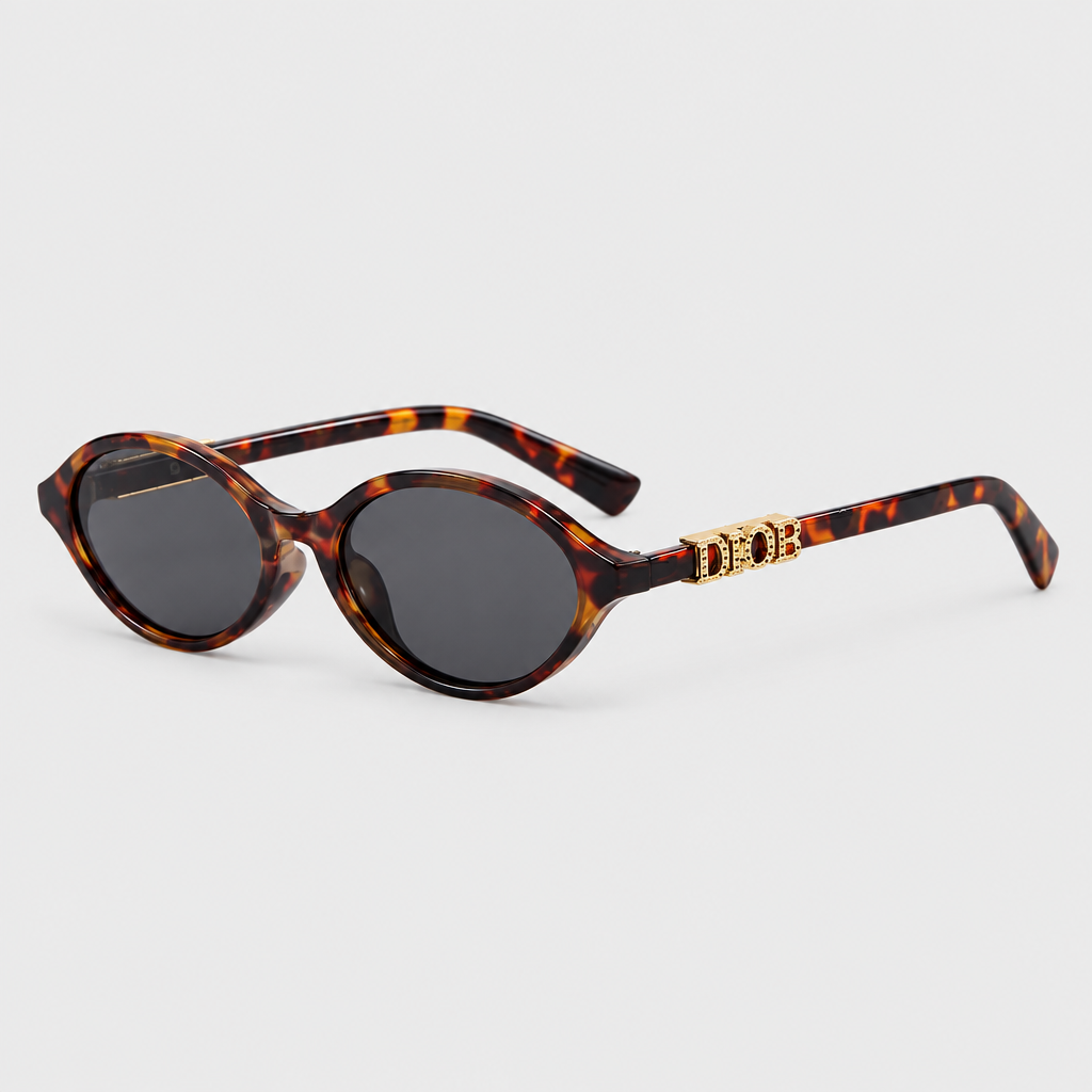 Letter-Temple Cat-Eye Sunglasses — view 10