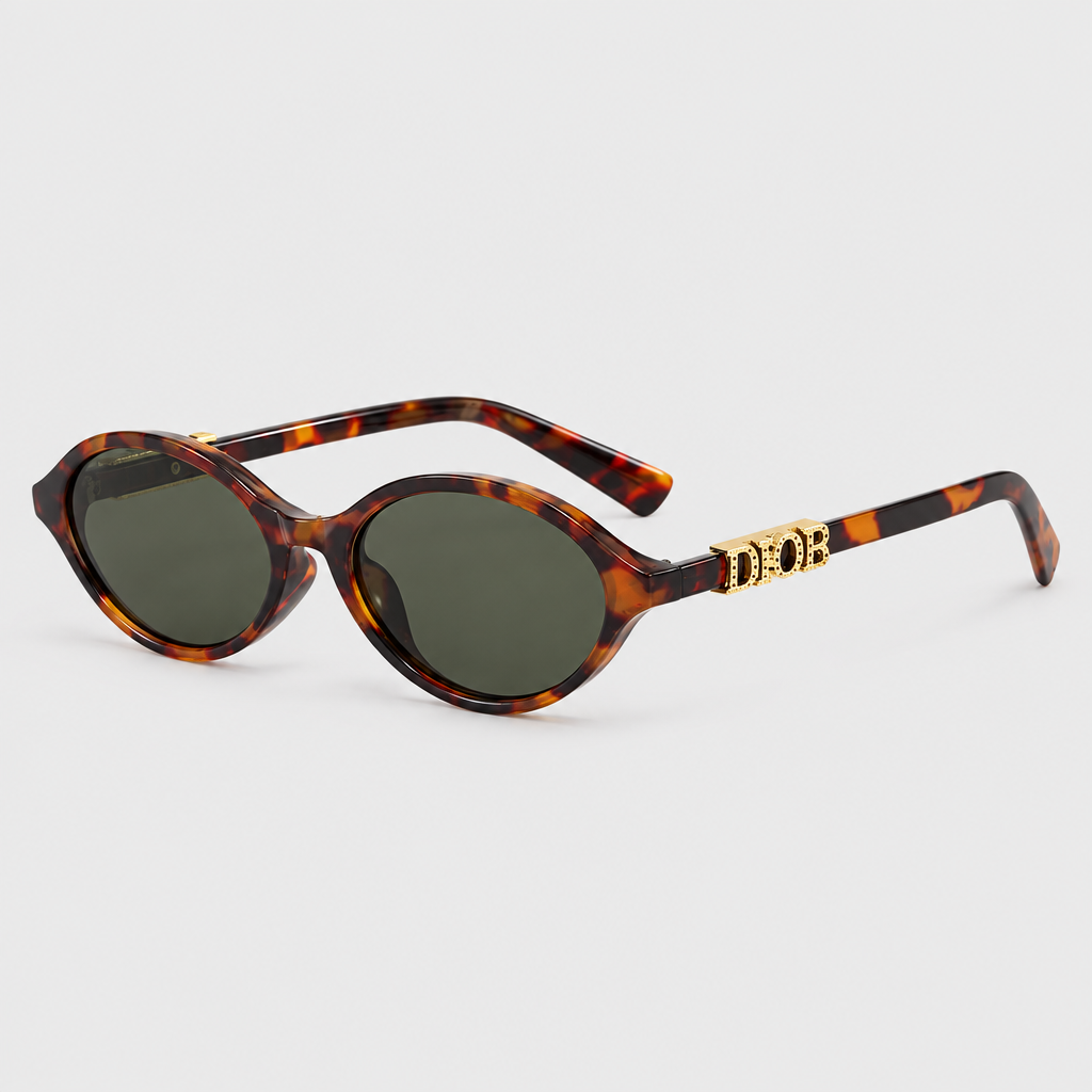 Letter-Temple Cat-Eye Sunglasses — view 11