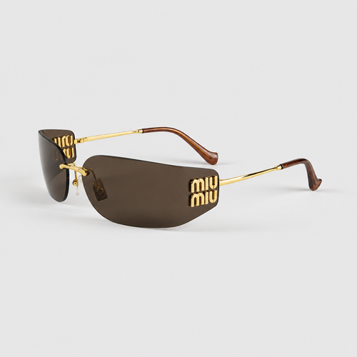 Unisex Rimless Alloy Sunglasses