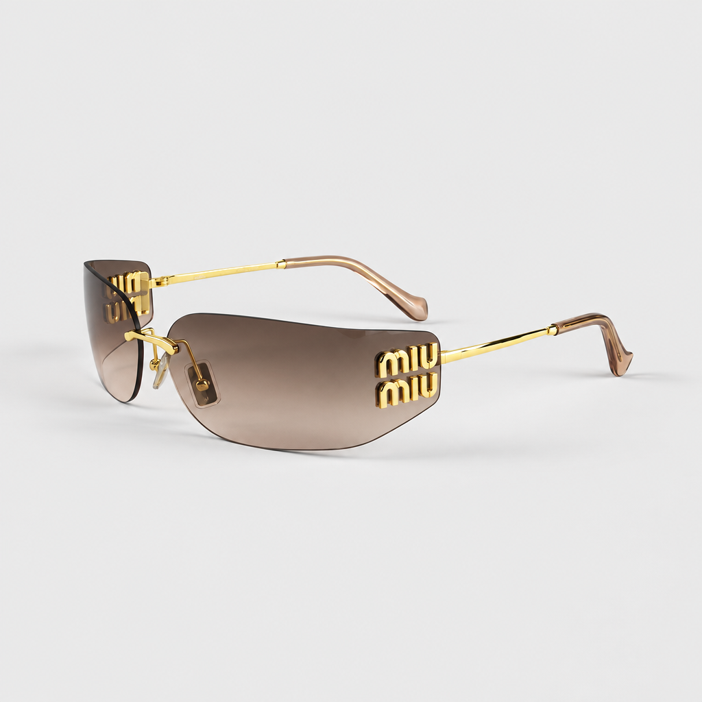 Unisex Rimless Alloy Sunglasses — view 8