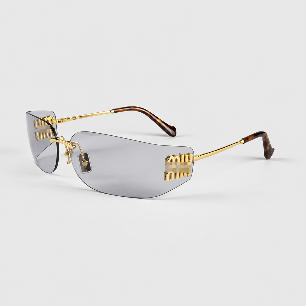 Unisex Rimless Alloy Sunglasses — view 9