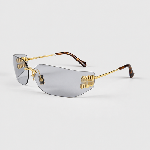 Unisex Rimless Alloy Sunglasses