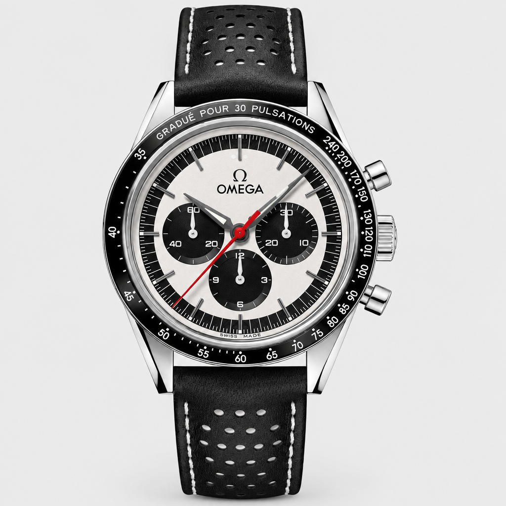 Polished Three-Register Chronograph — view 1