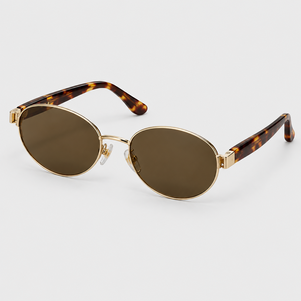 Retro Round Frame Sunglasses — view 1