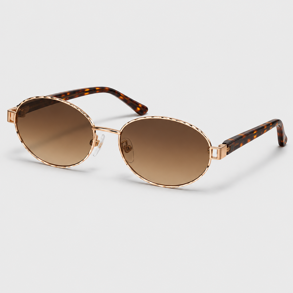 Retro Round Frame Sunglasses — view 9