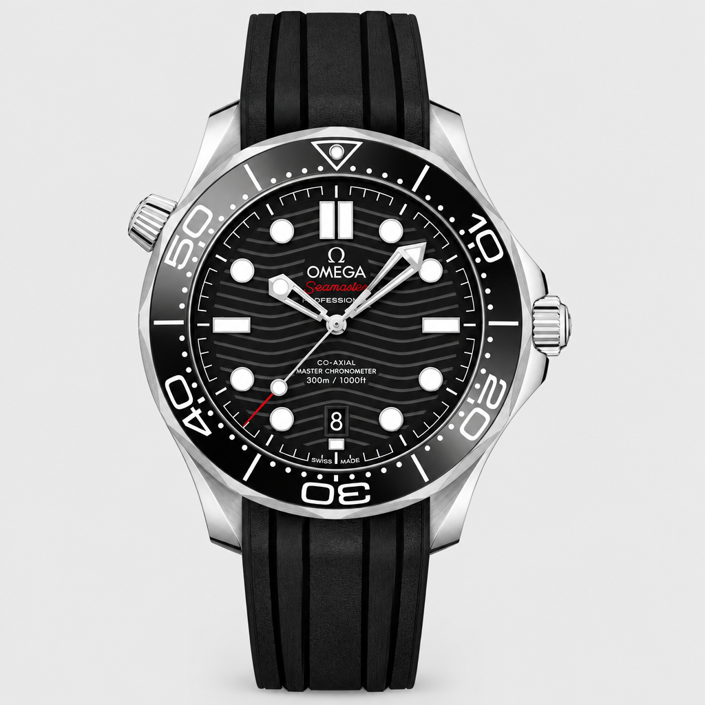 Wave-Pattern Round Bezel Watch — view 7