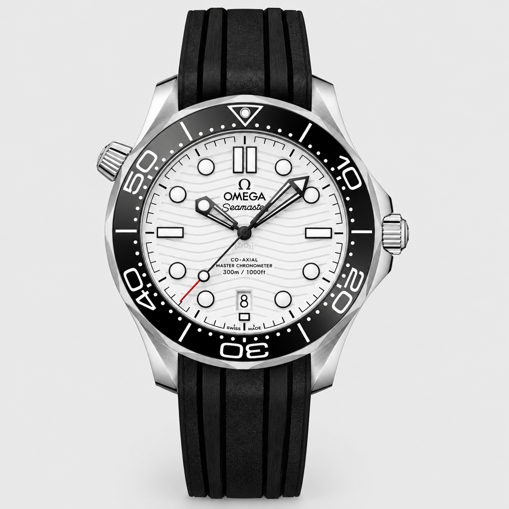 Wave-Pattern Round Bezel Watch — view 9