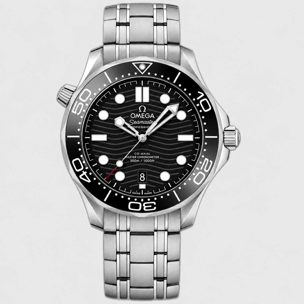 Wave-Pattern Round Bezel Watch — view 10