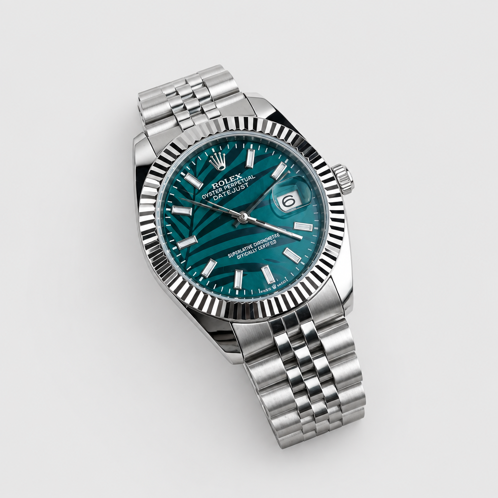 Fluted-Bezel Textured Dial Watch — view 8