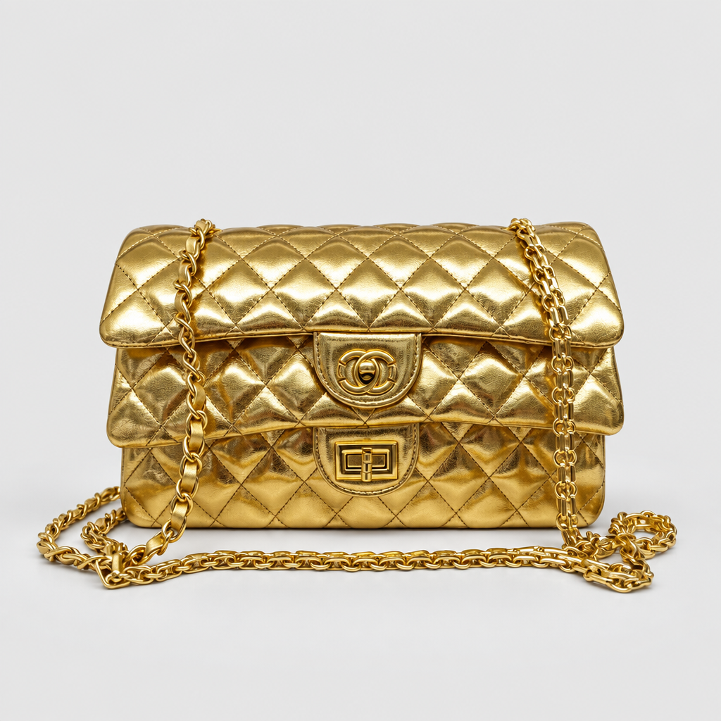 Retro Diamond Quilted Chain Shoulder Bag — view 8