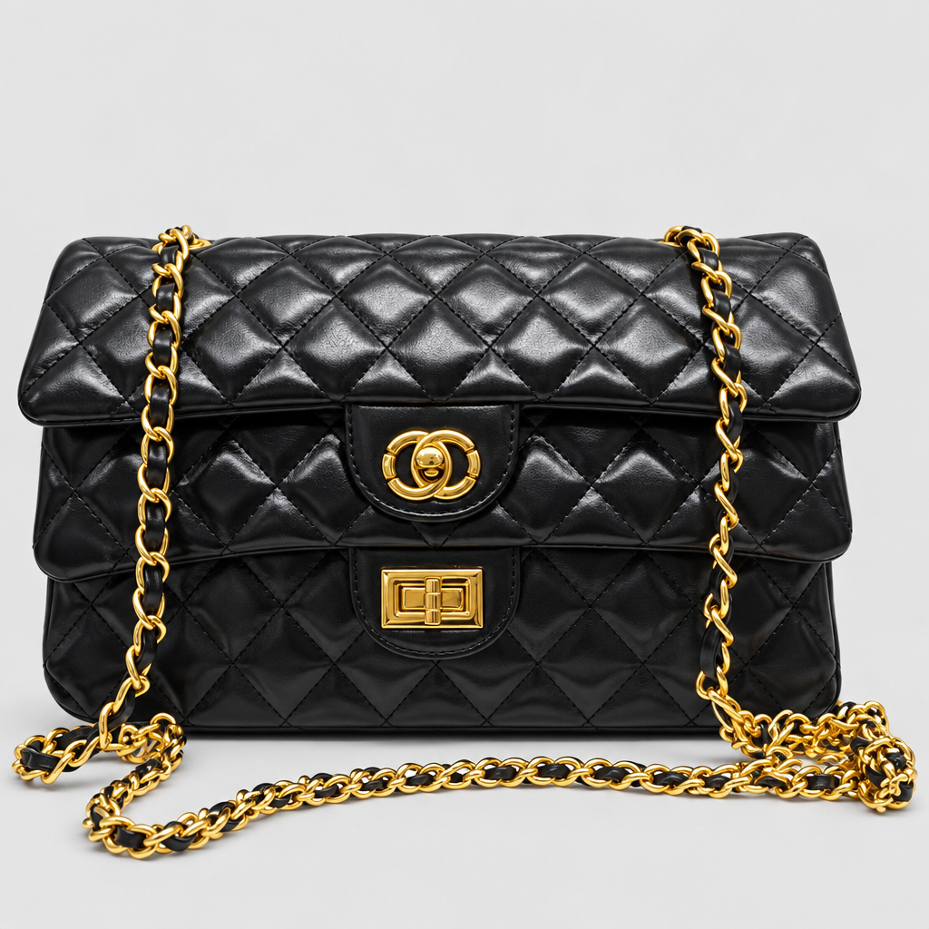 Retro Diamond Quilted Chain Shoulder Bag — view 9
