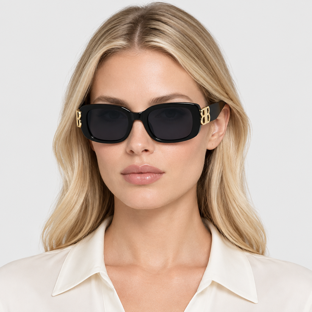 Double-B Rectangular Sunglasses — view 5