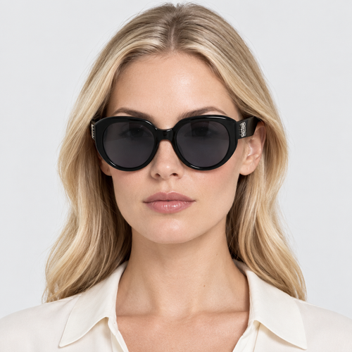 Women's Oversized Logo Sunglasses