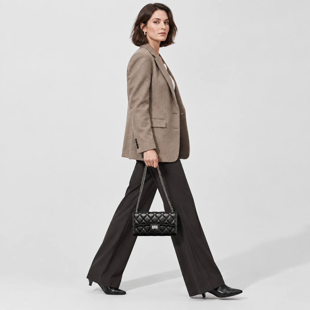 Women's Diamond Quilted Shoulder Bag — view 7